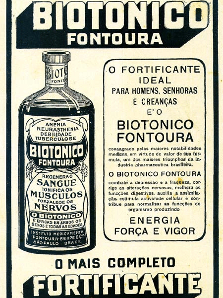 Campanha publicitária do Biotônico Fontoura veiculada em 1928