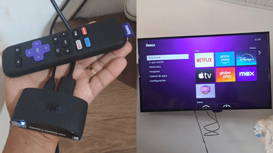 Dispositivo Roku Express permite acesso à streamings em HD ou Full HD