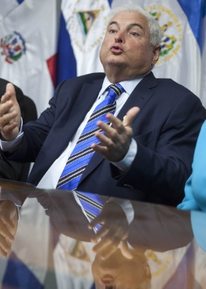 O ex-presidente do Panamá, Ricardo Martinelli, em evento na Cidade da Guatemala - Luis Echeverría/Xinhua