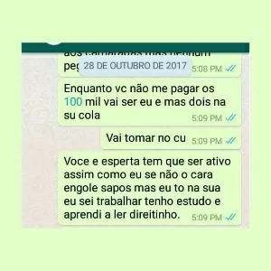 Fotos: Conversa de Whatsapp provando chantagem de divulgação de ...