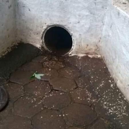Bueiro onde menino de 10 anos caiu após ser arrastado pela chuva, em Orlândia - Eduardo Schiavoni/UOL