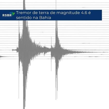 Rede Sismográfica Brasileira registra tremor de 4,6 graus de magnitude no Recôncavo Baiano - Divulgação - Divulgação