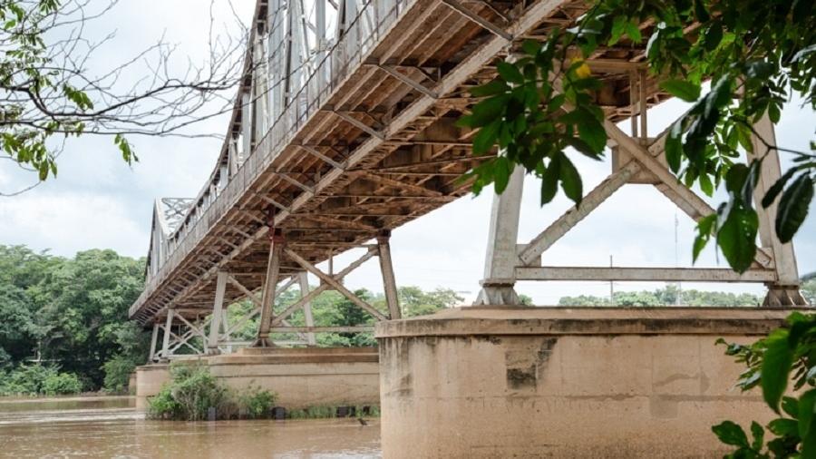 Imagem de ponte no rio Parnaíba em Timon (MA) - Prefeitura de Timon/reprodução