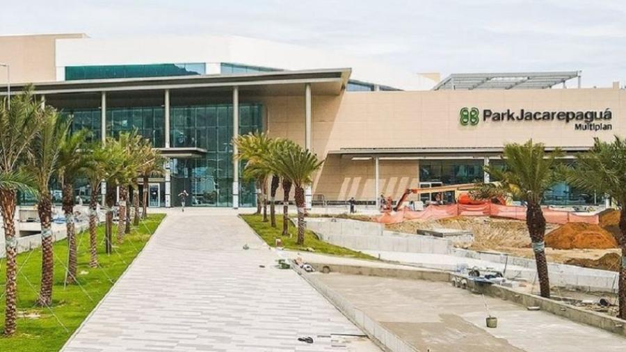 Construção do shopping Park Jacarepaguá, na zona oeste do Rio. O shopping é a 20ª unidade da rede Multiplan e recebeu R$ 800 milhões em investimentos. - Reprodução/Instagram/@parkjacarepagua