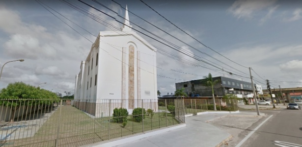 24.jul.2017 - Igreja na região de Fortaleza teve cadeado vedado com cola - Reprodução/Google Maps