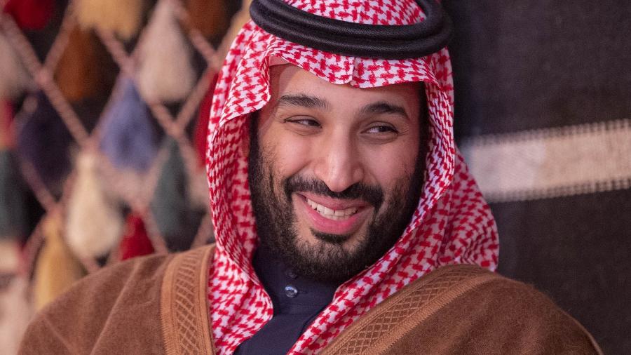 Mohammed bin Salman al Saud terá jantar com Lula após o escândalo envolvendo as joias avaliadas em R$ 16,5 mi que foram dadas como presente à ex-primeira-dama. - AFP PHOTO / SAUDI ROYAL PALACE / BANDAR AL-JALOUD