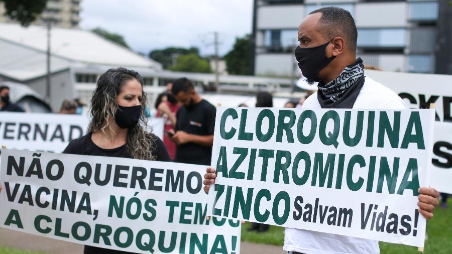 Com 95% dos leitos de UTI ocupados, Curitiba teve protestos contra o lockdown na semana passada - Eduardo Matysiak/Futura Press/Estadão Conteúdo