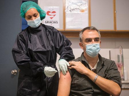 Vacinação no Uruguai -  Ernesto Ryan/Getty Images