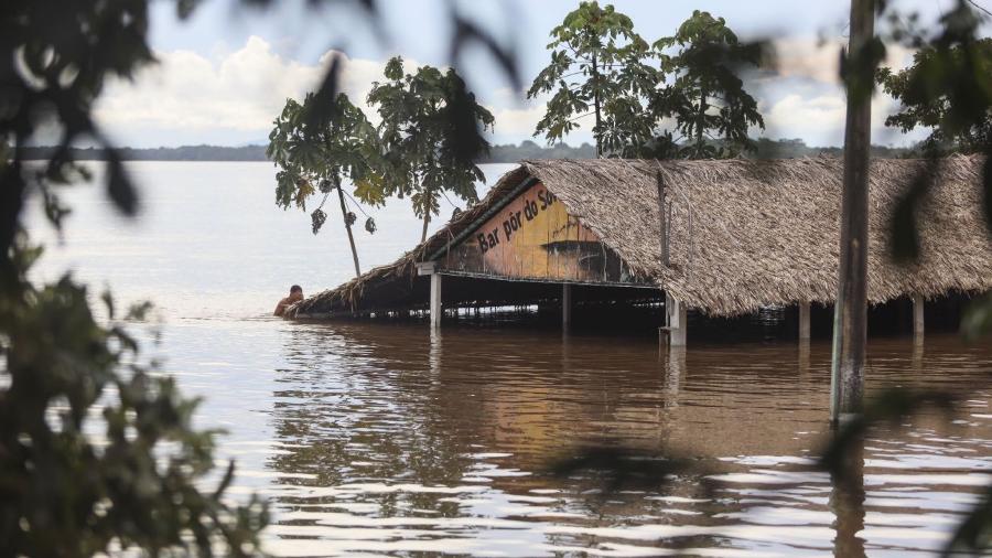 Nível dos rios no Pará tem subido após fortes chuvas em regiões em cabeceiras das bacias - Marcelo Seabra/ Agência Pará