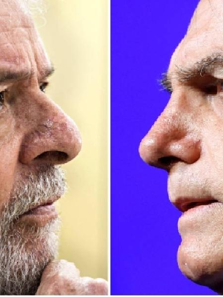 Lula e Bolsonaro: separados por oito pontos, segundo o PoderData -  Marlene Bergamo - 26.abr.2019/Folhapress e Adriano Machado - 10.mai.2021 /Reuters