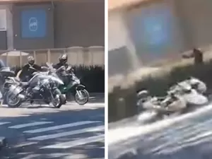 Suspeito é baleado em tentativa de roubo a moto de luxo em SP; vídeo