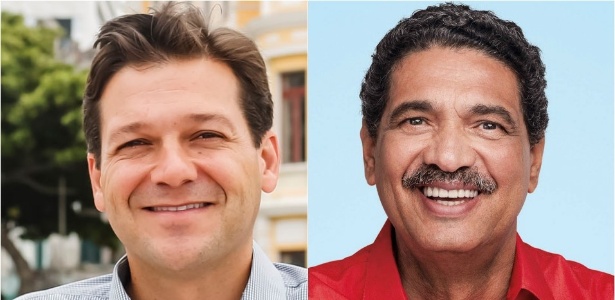 Os candidatos Geraldo Julio (PSB), à esq., e João Paulo (PT) vão disputar o 2º turno