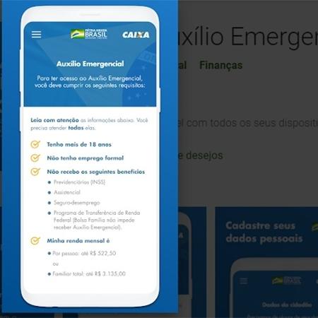 App de cadastro para auxílio emergencial começou a funcionar nesta terça-feira - Reprodução