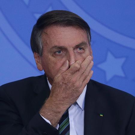 9.fev.2021 - O presidente Jair Bolsonaro (sem partido) durante cerimônia de lançamento do programa "Adote 1 Parque" - Dida Sampaio/Estadão Conteúdo