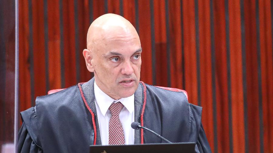O ministro Alexandre de Moraes, no TSE - TSE/Divulgação