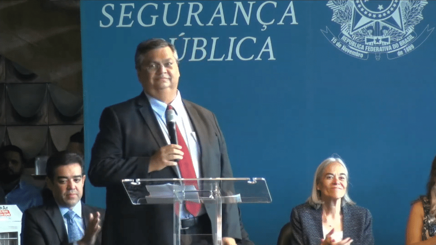 02.jan.2023 - Flávio Dino toma posse como ministro da Justiça - Reprodução/Youtube