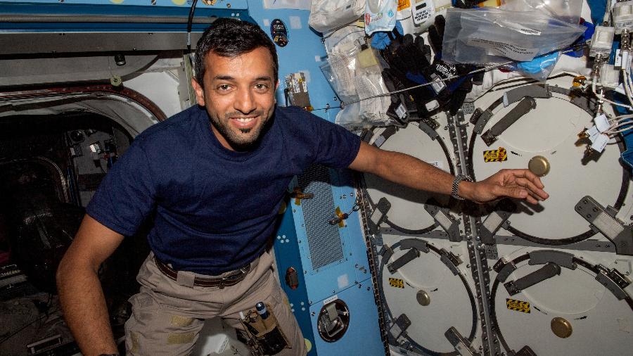 Astronauta árabe Sultan Al-Neyadi na Estação Espacial Internacional (ISS) em foto de 4 de março de 2023 - Nasa