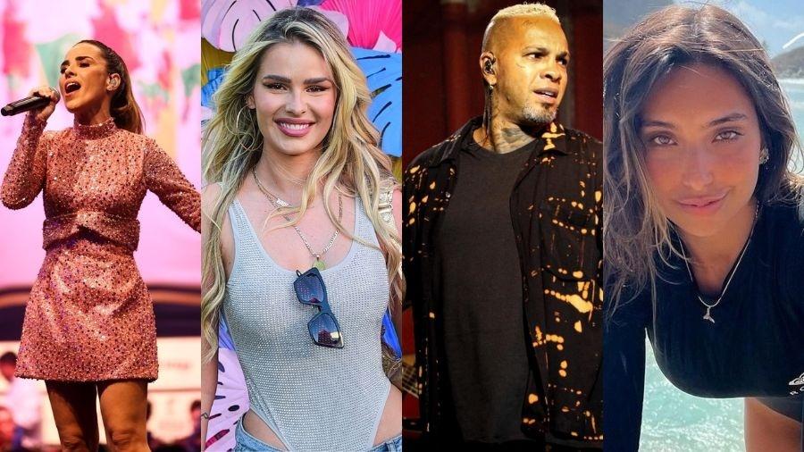 Participantes do BBB 24 que estão envolvidos em bafões (Wanessa, Yasmin Brunet, Rodriguinho e Vanessa Lopes)