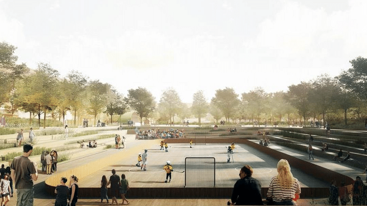 Projeto de parque alagável em Copenhague, na Dinamarca