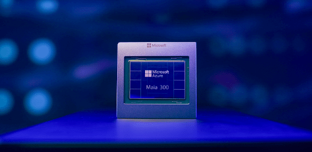 Microsoft anuncia novo chip Maia 300 para acelerar respostas de IA