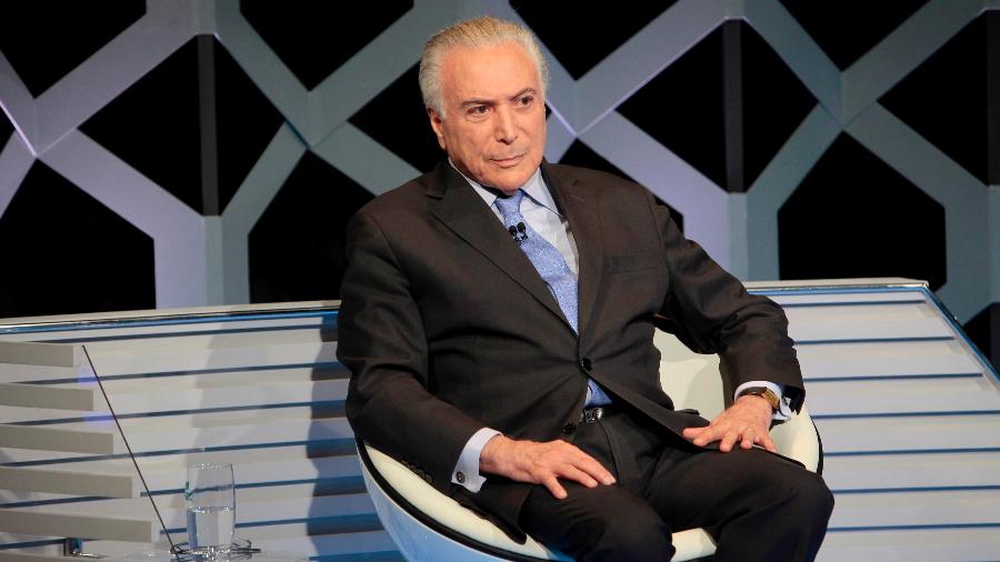 4.abr.2018 - Ex-presidente Michel Temer (MDB) - Lourival Ribeiro/SBT