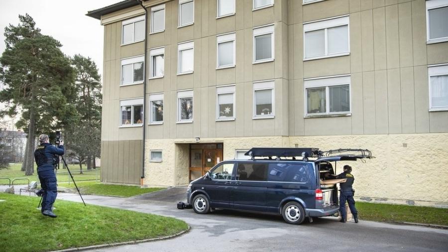 A polícia revistou o apartamento de Estocolmo - EPA