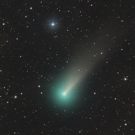 O cometa Leonard na semana passada, quando uma equipe da Nasa capturou esta foto - NASA