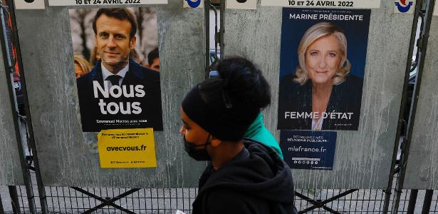 Macron e Le Pen devem se enfrentar no segundo turno
