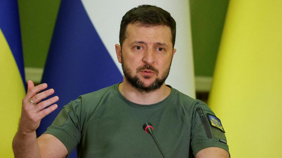 Volodymyr Zelensky, presidente da Ucrânia - REUTERS/Valentyn Ogirenko