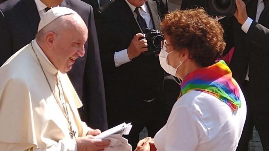 17.set.2020 - Papa Francisco recebe delegação LGBT no Vaticano - Reprodução/Vaticano News