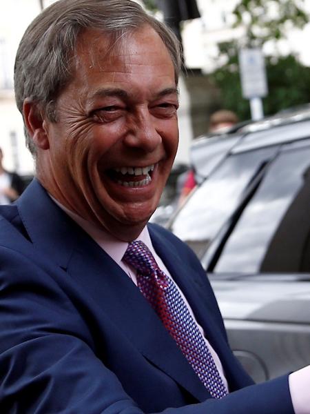 27.maio.2019 - Nigel Farage, líder do partido do Brexit - Reuters