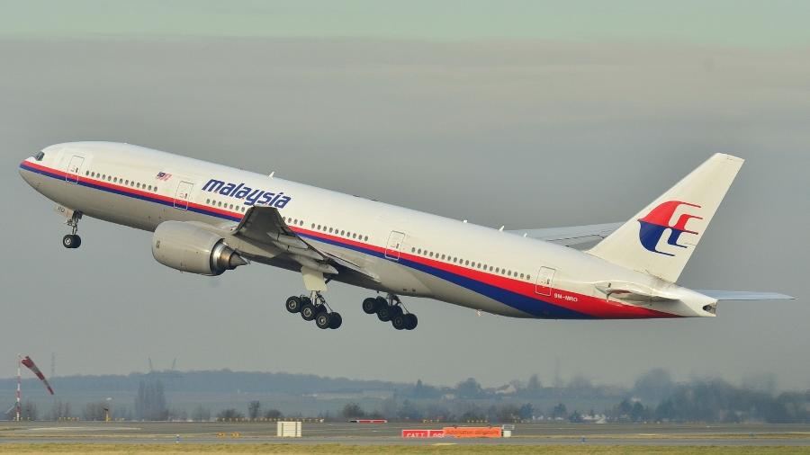 Boeing 777 da Malaysia Airlines; avião do mesmo modelo desapareceu há sete anos, no misterioso voo MH370 - Divulgação