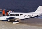 Avião com presidente da OAB-ES faz pouso de emergência em praia do RJ - Reprodução