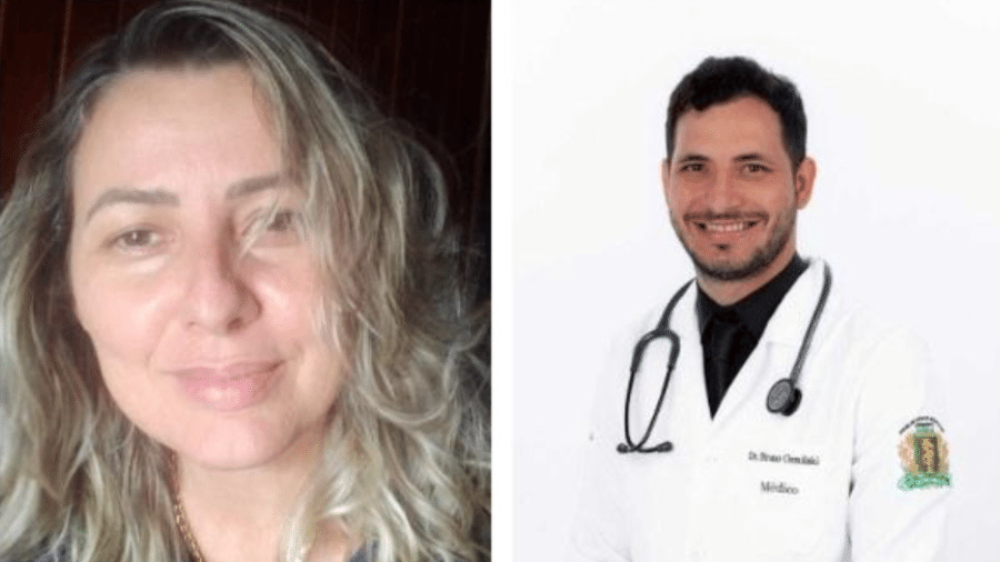 Inês Gemilaki e o filho dela, o médico Bruno Gemilaki Dal Poz. Além deles, o cunhado de Inês é réu pelo crime