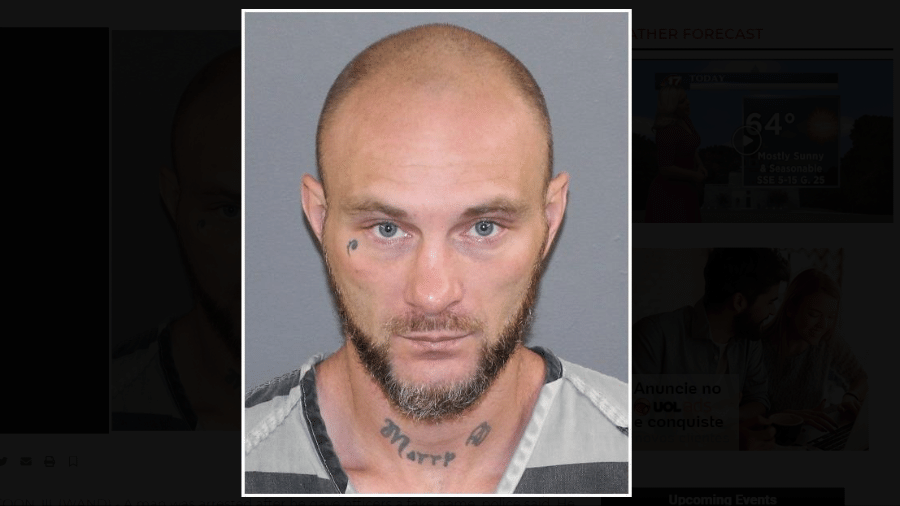 Homem é preso nos Estados Unidos após dar nome falso para policiais durante abordagem; tatuagem no pescoço dele desvendou o caso - Reprodução/Wand17