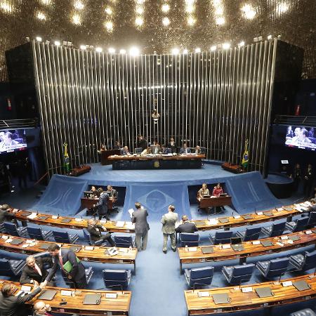 22.out.2019 - Plenário do Senado Federal durante sessão para votar o segundo turno da Reforma da Previdência - GABRIELA BILó/ESTADÃO CONTEÚDO