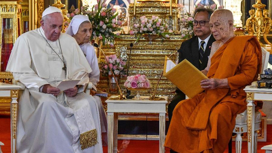 Papa Francisco vai a evento com patriarca budista na Tailândia -  Vincenzo Pinto/AFP