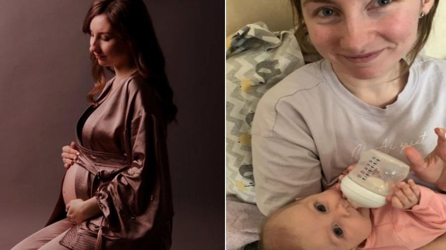 Valerie Glodan compartilhou momentos da maternidade antes de ser morta com filha de 3 meses por bombardeios russos. - Reprodução/Instagram