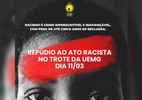 Alunas negras recebem placas com palavras de cunho racista em trote da UEMG - @agoranegra/Instagram