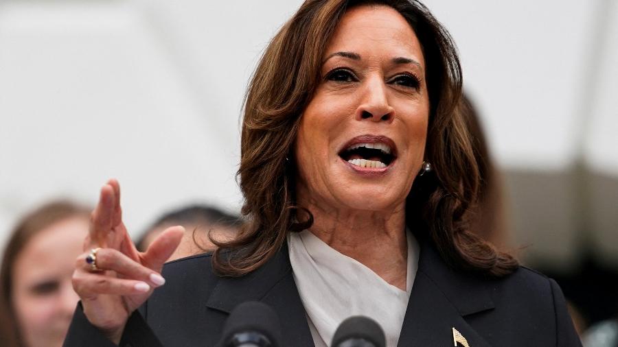 Kamala Harris, vice-presidente dos EUA e candidata democrata à Presidência