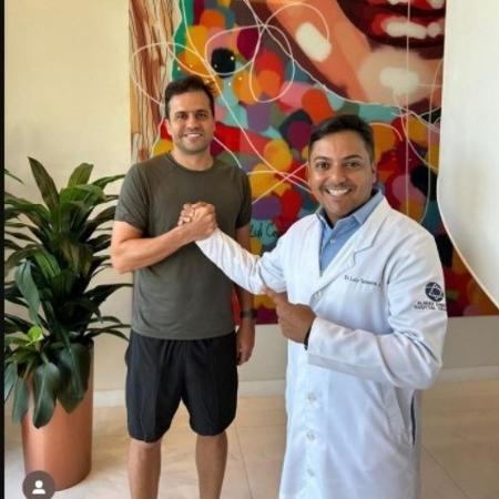 Pablo Marçal e o médico Luiz Teixeira em publicação nas redes sociais - Reprodução/Instagram