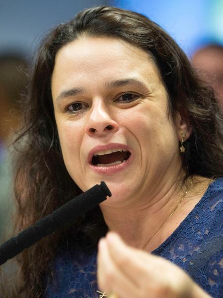 18.fev.2019 - Deputada Estadual (PSL-SP), Janaina Paschoal durante lançamento de sua candidatura à presidência da ALESP. - BRUNO ROCHA/FOTOARENA/FOTOARENA/ESTADÃO CONTEÚDO