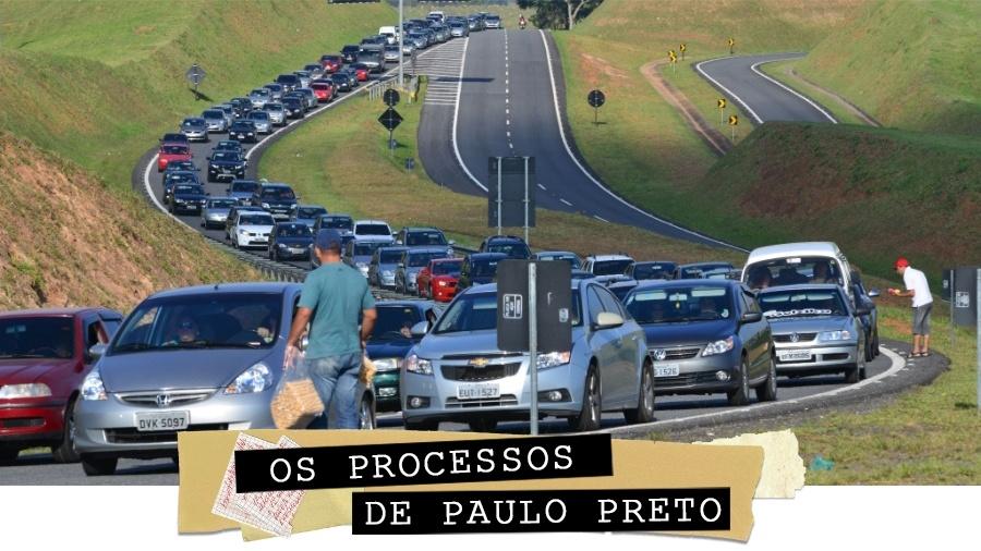 Imagem mostra trânsito na Rodovia Carvalho Pinto, no entroncamento com a Rodovia dos Tamoios, em SP (15.nov.2013) - Lucas Lacaz Ruiz/Estadão Conteúdo