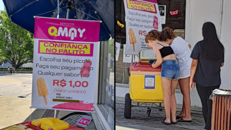 Os picolés são vendidos por um "valor simbólico" de R$ 1 - Divulgação