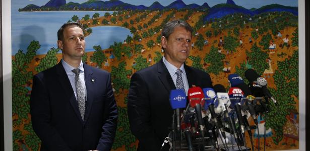 Derrite e Tarcisio em evento no Palácio do Planalto
