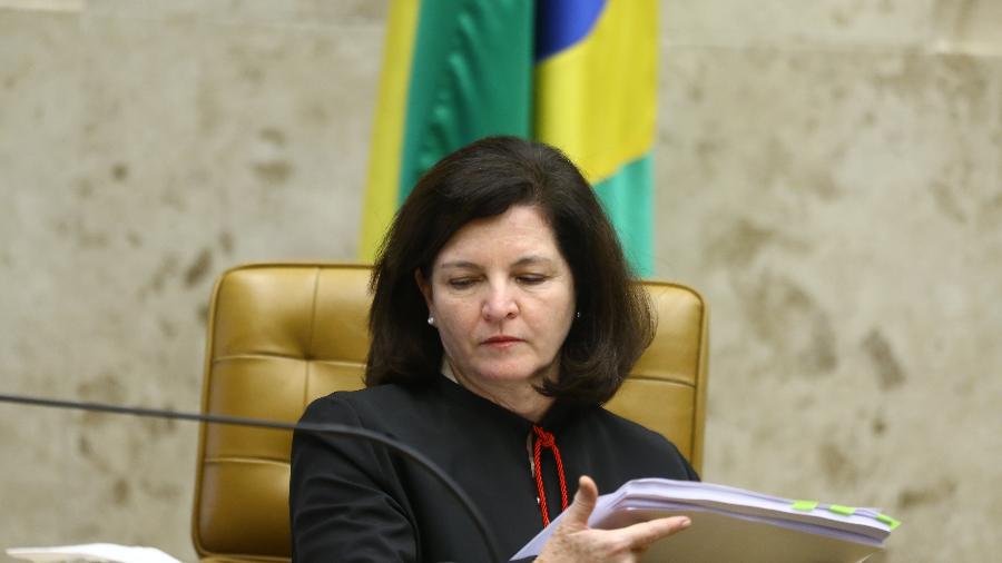 22.mar.2018 -  procuradora-geral da República, Raquel Dodge, durante sessão realizada no plenário da Supremo Tribunal Federal (STF), em Brasília - Dida Sampaio/Estadão Conteúdo