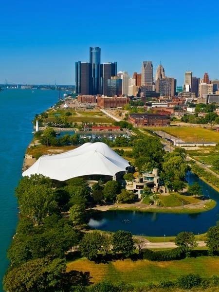 Detroit, nos EUA: cidade foi de referência negativa a exemplo de revitalização. Mas parte dos moradores rejeitaram o plantio de árvores - Cidade de Detroit / Divulgação