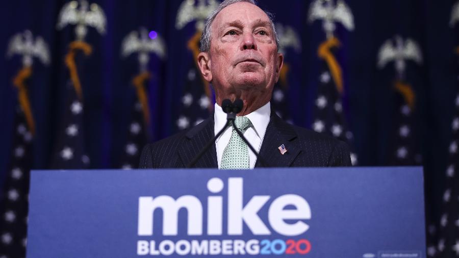 Michael Bloomberg, pré-candidato do Partido Democrata para as eleições de 2020 nos Estados Unidos - Drew Angerer/Getty Images