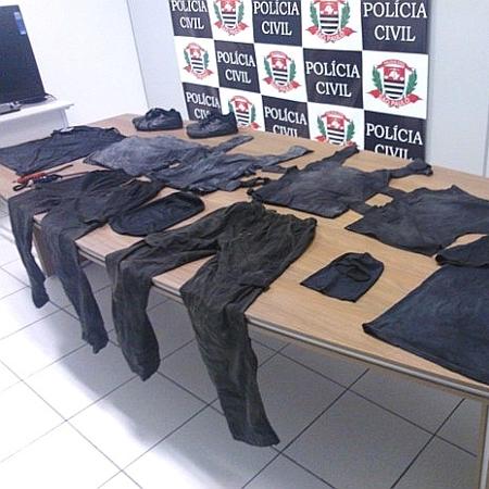 Presos usaram peças íntimas e outros tecidos para forjar uniformes de equipe de segurança em presídio de SP - Divulgação/SAP