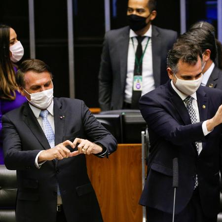 O presidente Jair Bolsonaro e os chefes do Senado, Rodrigo Pacheco, e da Câmara, Arthur Lira - Adriano Machado/Reuters